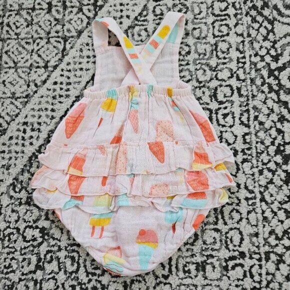 Angel Dear Ruffle Ice Cream Romper Size 12-18 Months - Picture 2 of 5